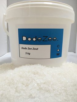 Emmer 5 kg Dode Zee Zout puur 