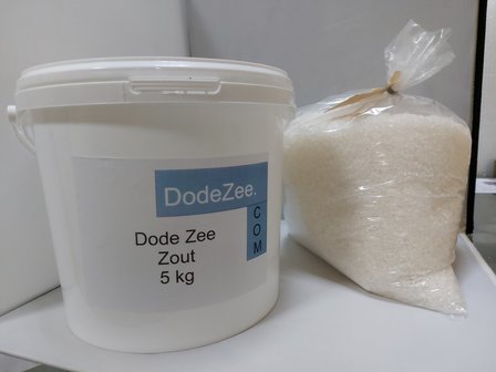 set 5 kg emmer Dode zee zout  en 5 kg refill 